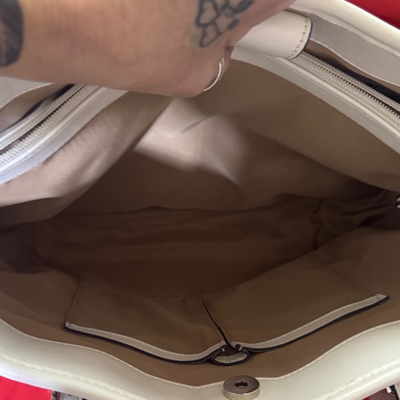 Nine West Navy and White Circle Pattern Tote - Picture 6 of 12